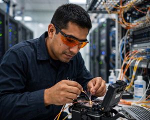 technician orange safety glasses